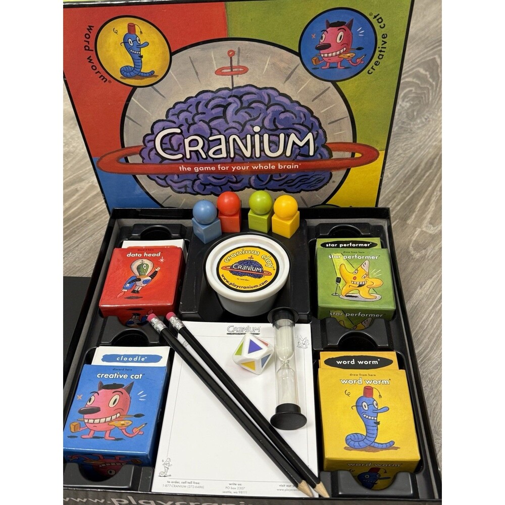 Cranium Board Game Team Play Family Night Y2K Nostalgia VTG 2002 Gary‎ Baseman